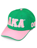 Alpha Kappa Alpha Greek Letter Adjustable Cap/Hat