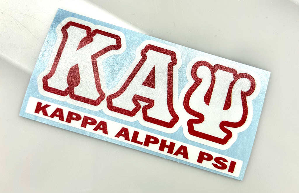 Kappa Alpha Psi Greek Letter Decal