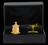 Gold Kappa Coat of Arms Cufflinks - Kappa Alpha Psi