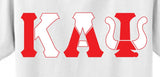 Kappa Alpha Psi Color Block Greek Lettered Hoodie
