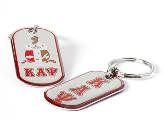 Kappa Dog Tag Keychain - Kappa Alpha Psi