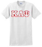 Kappa Greek 3 Letter Embroidered T-Shirt - Kappa Alpha Psi