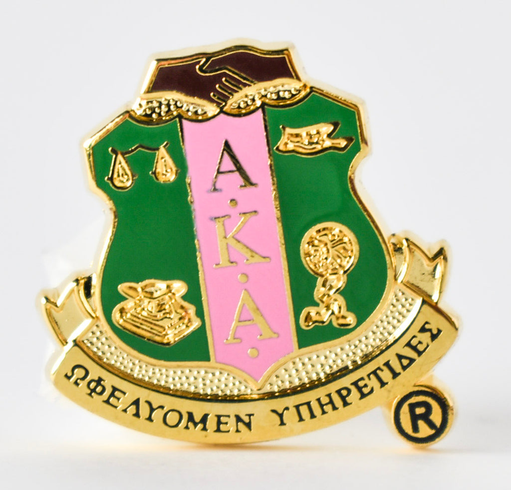 AKA Shield Lapel Pin - Alpha Kappa Alpha