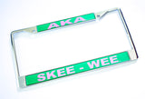 AKA Skee Wee Mirrored Plate Frame - Alpha Kappa Alpha