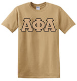 Alpha Greek 3 Letter Embroidered T-Shirt - Alpha Phi Alpha