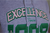 AKA Excellence Cropped Hooded Sweatshirt - Alpha Kappa Alpha