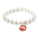 Delta Sigma Theta Pearl Charm Bracelet