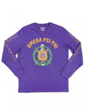 Omega Shield Long Sleeve T-Shirt - Omega Psi Phi