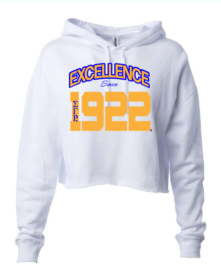 Sigma Gamma Rho Excellence Cropped Hooded Sweatshirt