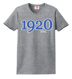 Zeta 1920 Founding Year Embroidered T-Shirt - Zeta Phi Beta