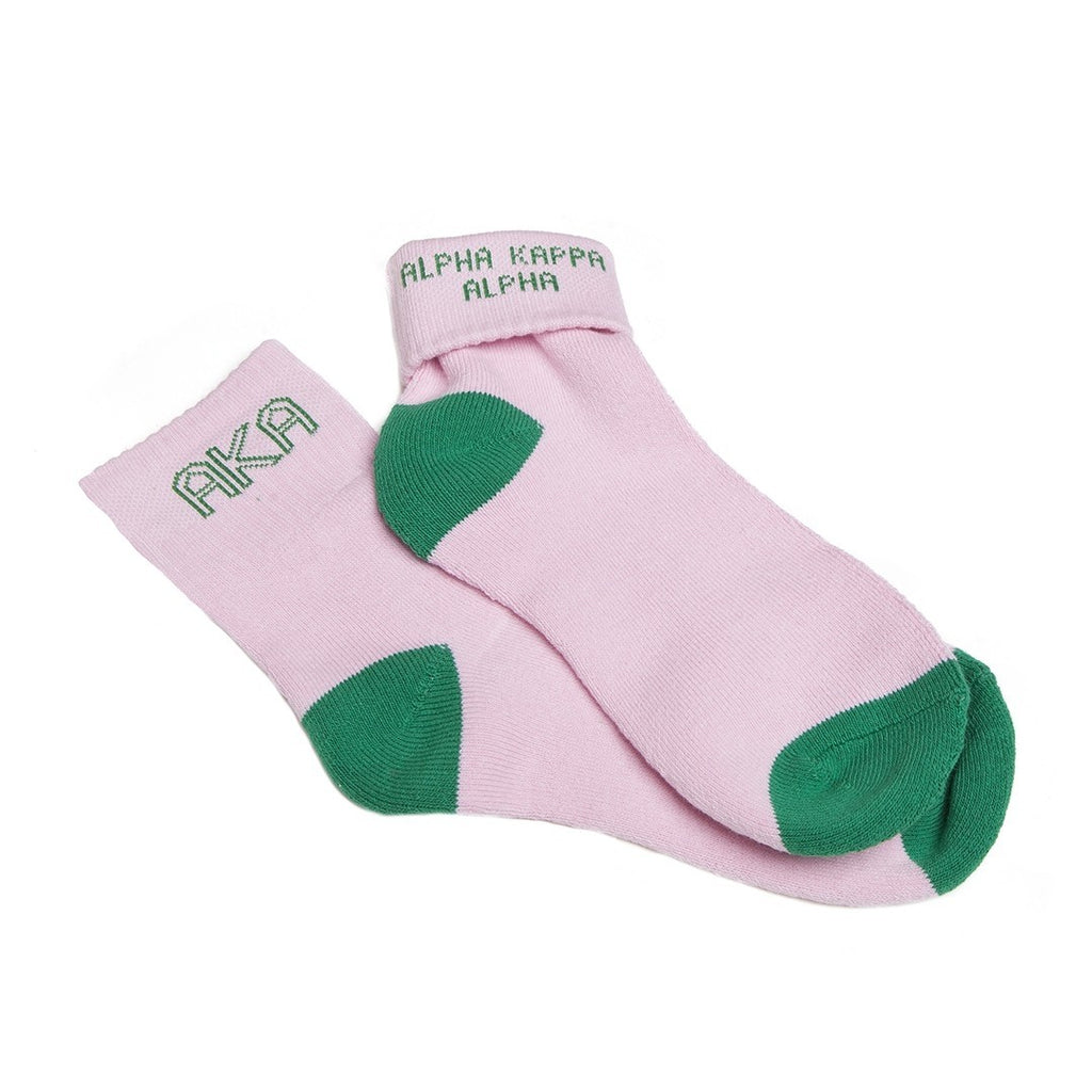 AKA Foldable Ankle Socks- Alpha Kappa Alpha