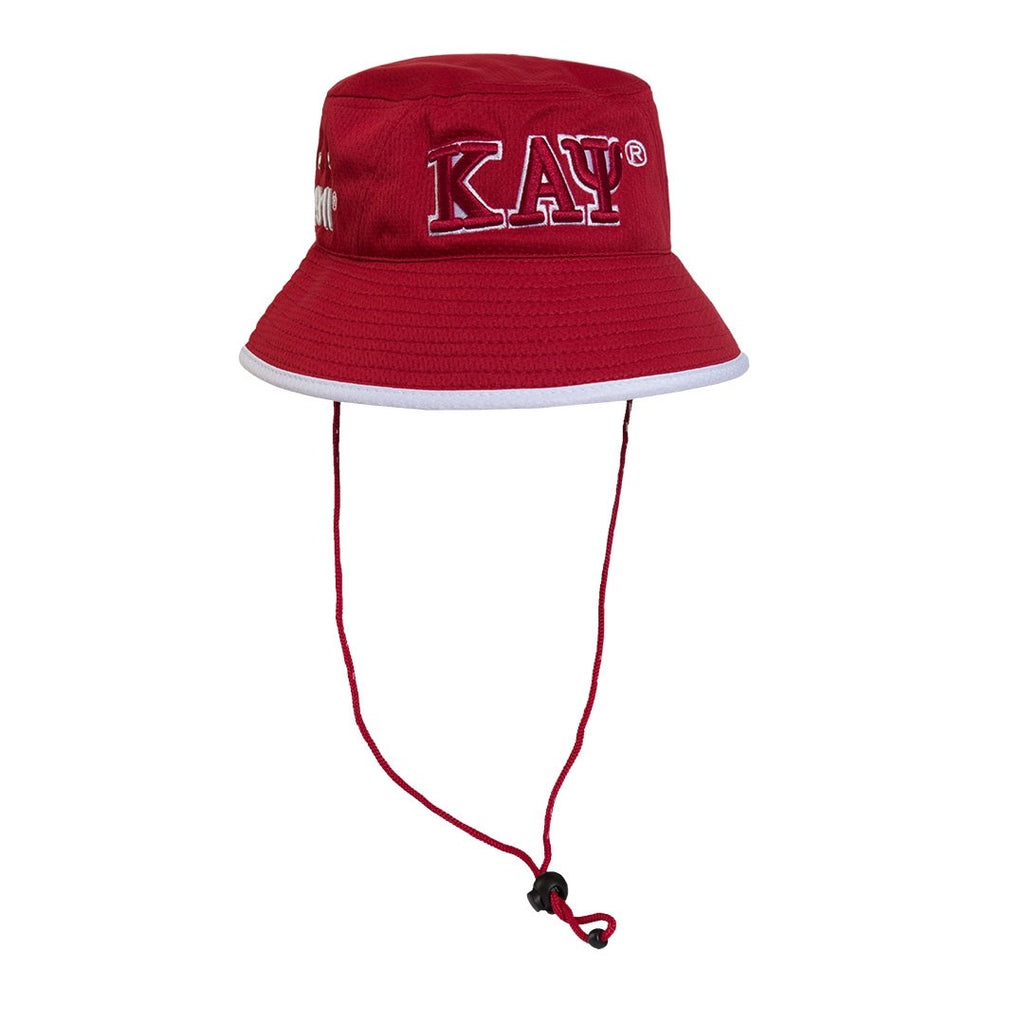 Kappa Alpha Psi 3 Letter Floppy Bucket Mesh Hat