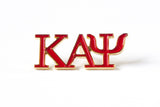 Kappa Alpha Psi - 3 Letter Color Lapel Pin